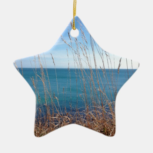 Det vackra Grass och havet Julgransprydnad Keramik (Framsidan)