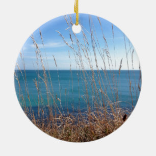 Det vackra Grass och havet Julgransprydnad Keramik
