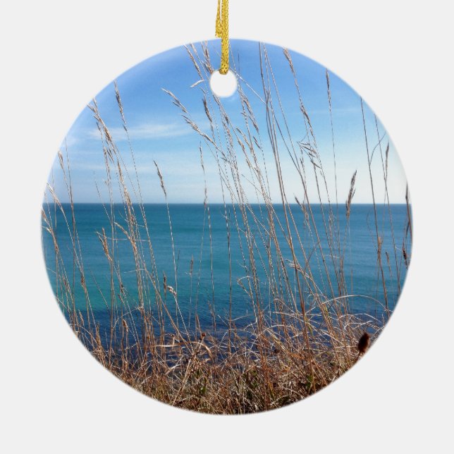 Det vackra Grass och havet Julgransprydnad Keramik (Baksidan)