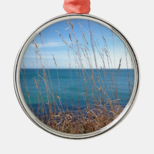 Det vackra Grass och havet Julgransprydnad Metall