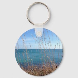 Det vackra Grass och havet Nyckelring