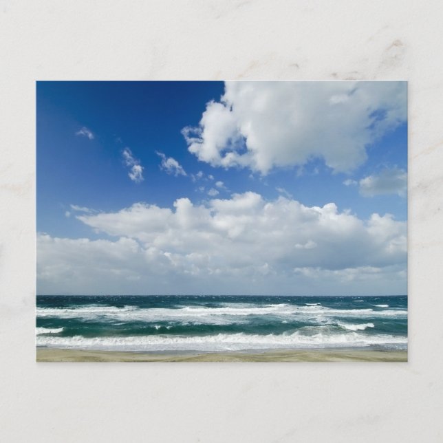 Det vackra havet på Sardinien Vykort (Framsida)