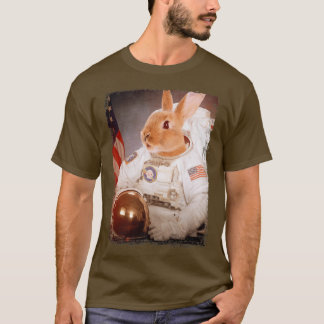 Det vackra kaninområdet Astronaut Måne Space Uppdr T Shirt
