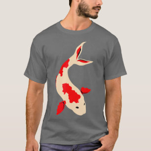 Det vackra Knubbiget Kohaku Koi för Fish Älskare T Shirt