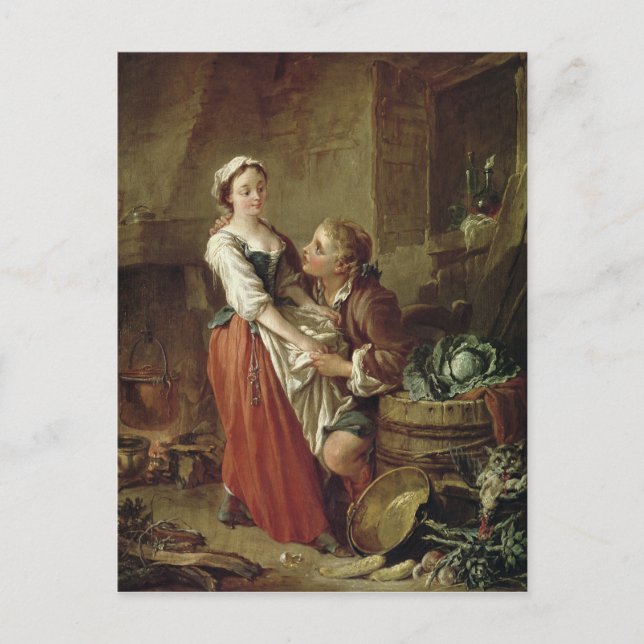 Det vackra köket Maid Vykort (Framsida)