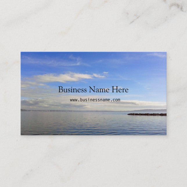 Det vackra landskapet bild professionell visitkort (Framsida)