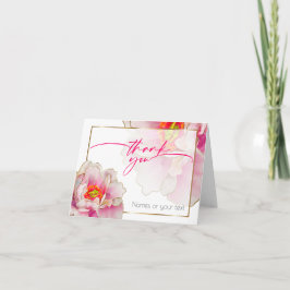 Det vackra Scarlet Peony - tack vare ditt kort