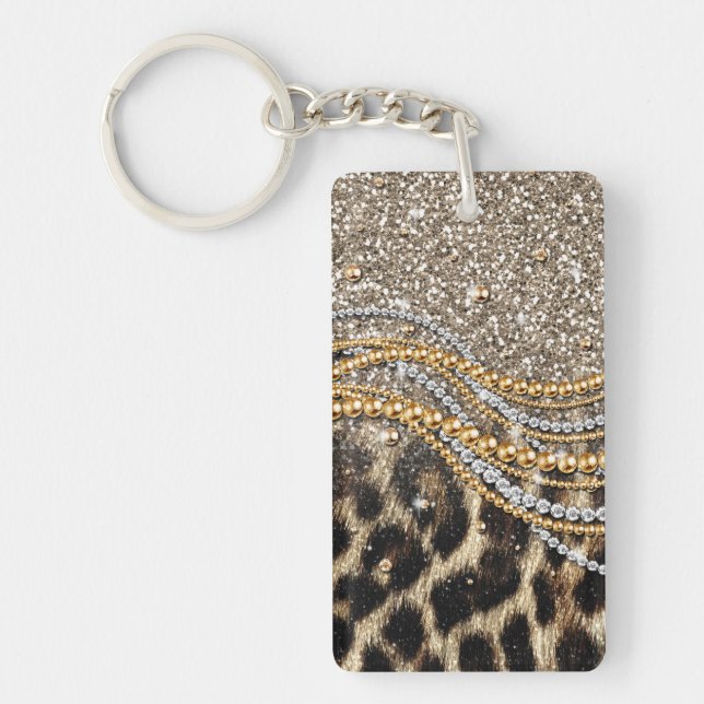 Det vackra Trendiget Leopard Faux Animal Print (Framsidan)