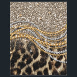 Det vackra Trendiget Leopard Faux Animal Print Reklamblad<br><div class="desc">Den här designen har ett vackert och trendig leopardtryck med glitter-accenter. Faux päls-djurets utskrift finns i skuggor av gult guld, vit, grått, brun, svart och kräm. Bilden är modernt och modern, med snyggt och konstnärligt inslag som säkert är det bästa. Det är perfekt för dem som kärlek-djur skriver ut och...</div>