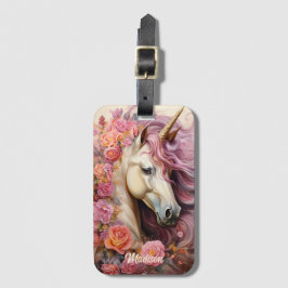 Det vackra Unicorn Bagagebricka