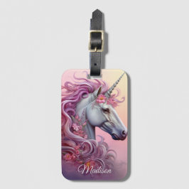 Det vackra Unicorn Bagagebricka
