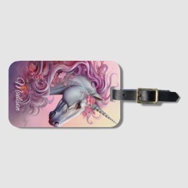 Det vackra Unicorn Bagagebricka