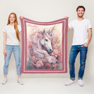 Det vackra Unicorn Fleecefilt