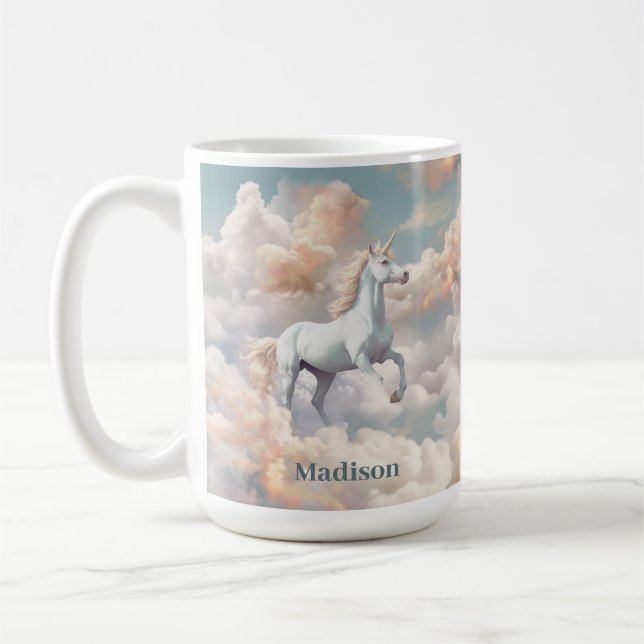 Det vackra Unicorn Kaffemugg (Vänster)