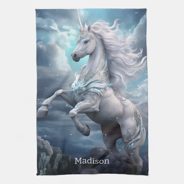 Det vackra Unicorn Kökshandduk (Vertikal)
