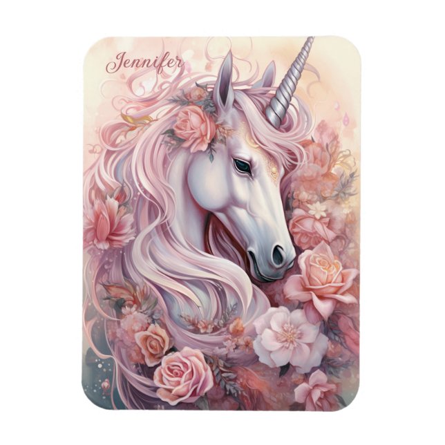 Det vackra Unicorn Magnet (Vertikal)