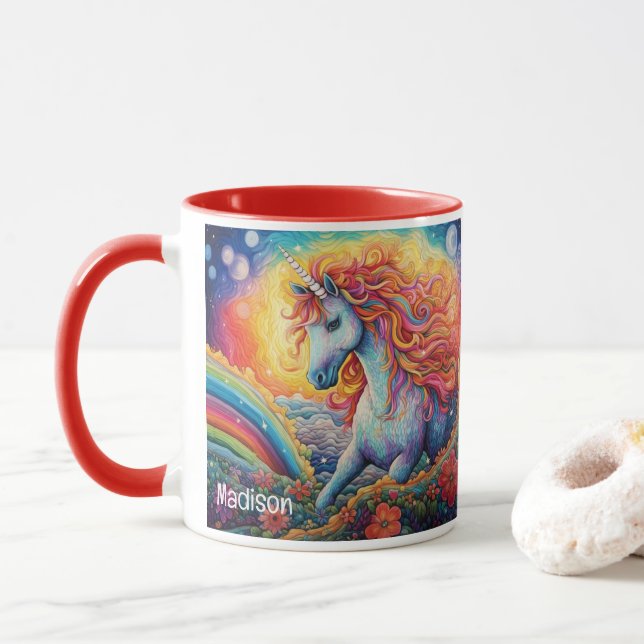 Det vackra Unicorn Mugg (Med munk)