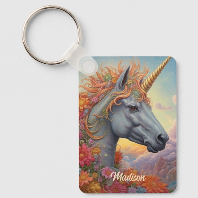 Det vackra Unicorn Nyckelring (Framsida)