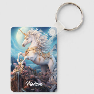 Det vackra Unicorn Nyckelring