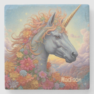 Det vackra Unicorn Stenunderlägg