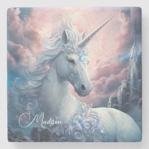 Det vackra Unicorn Stenunderlägg