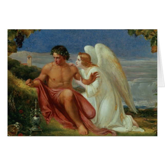 Det väckte samvetet hälsningskort (Framsidan Horizontal)