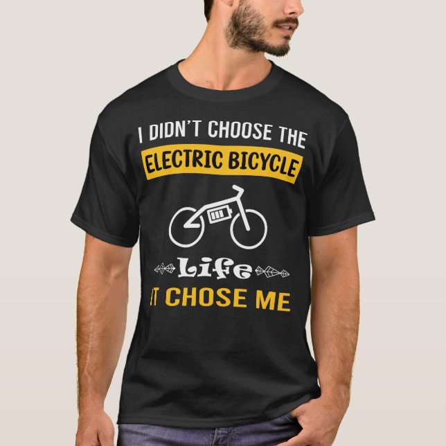 Det valde mig Electric Bicycle E Bike Ecycle T Shirt (Framsida)