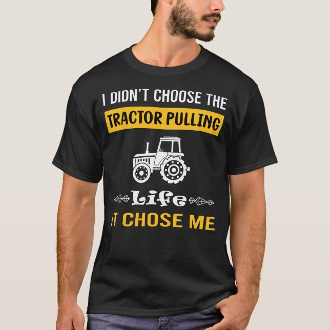 Det Valde Mig Traktor Dragning T Shirt (Framsida)