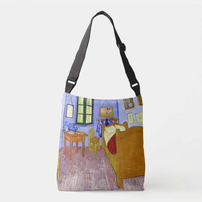 Det Van Gogh samlingssovrummet i Arles Crossbody Axelväska (Framsida)