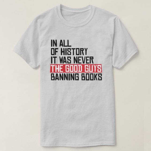 Det var aldrig de bra som förbjöd bokar t shirt (Design framsida)