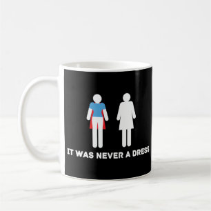 DET VAR ALDRIG EN DRESS T-Shirt Kaffemugg