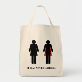 Det var aldrig en klänning - Tote Bag Tygkasse