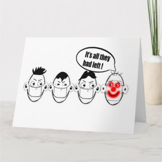 Det var allt de hade kort