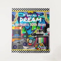 Det var allt en dröm Retro Hip Hop Graffiti Bakgru