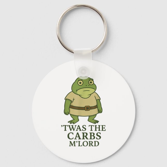 Det var Carbs Mlord Funny Frog Meme Medieval Nyckelring (Framsida)
