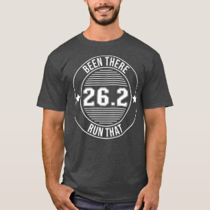 Det var där Springa som Marathon Motivation löpte T Shirt