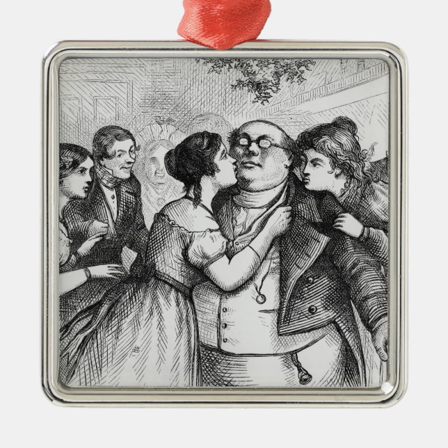 Det var en angenäm sak som ser Herr Pickwick Julgransprydnad Metall (Framsidan)