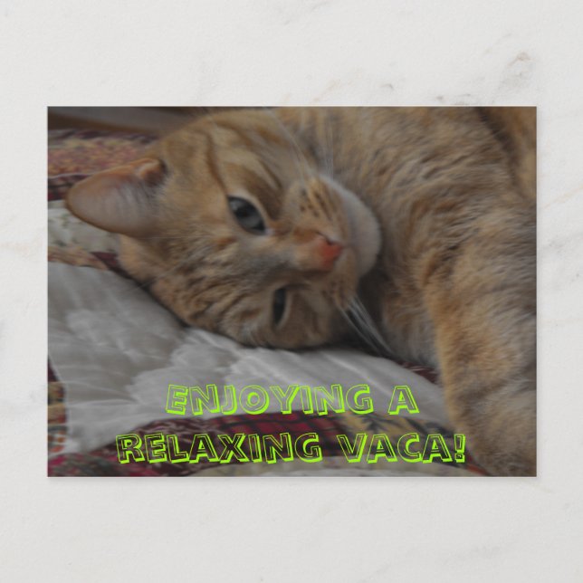 Det var en avslappnande vaka! vykort (Framsida)