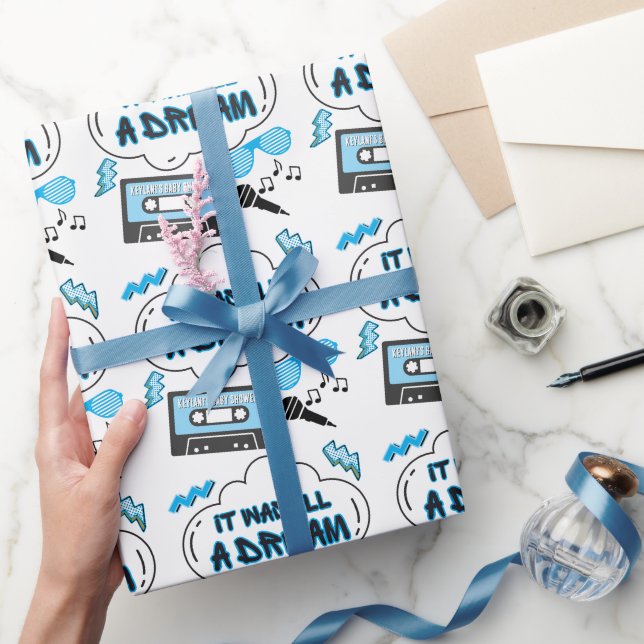 Det var en Dream Hip hop Birthday eller Baby Showe Presentpapper (Gifting)