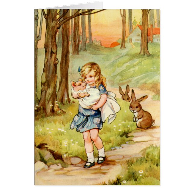 DET VAR EN FRIGHTULY UGLY BABY HÄLSNINGSKORT (Framsidan)