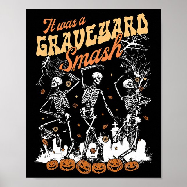 Det var en graveyard Smash Skeleton-talessäsong Poster (Framsidan)