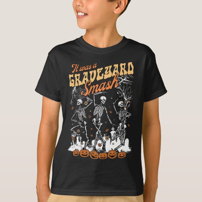 Det var en graveyard Smash Skeleton-talessäsong T Shirt (Framsida)