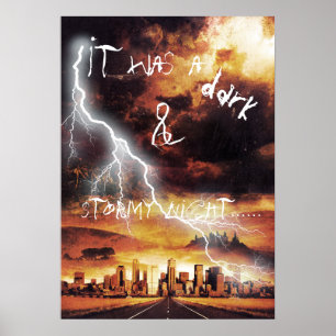 Det var en mörk och en stormig natt poster