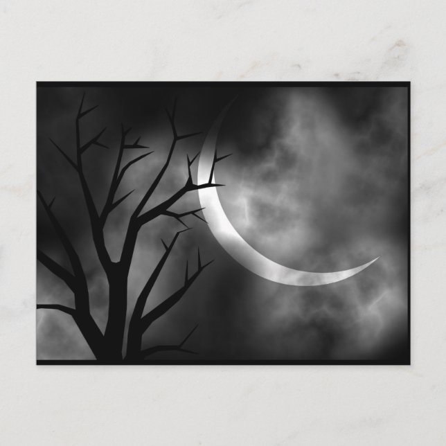 Det var en mörk och stormig kväll vykort (Framsida)