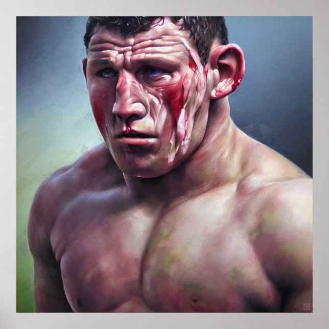 Det var ett spel för Tuffar - utskrift av arbetsyt Poster (Framsidan)