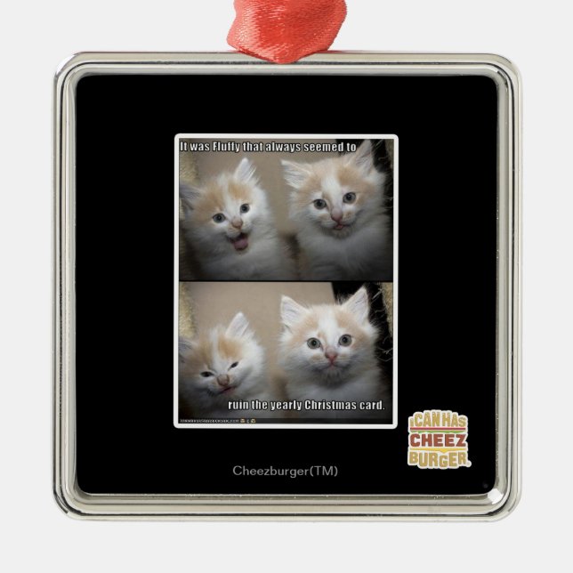 Det var fluffigt julgransprydnad metall (Framsidan)