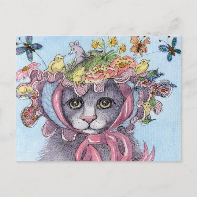 Det var henne påskhättatillträdeet helg vykort (Framsida)