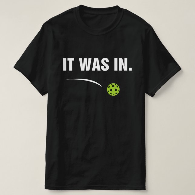 Det var i - Lusnyt Pickleball Player T Shirt (Design framsida)