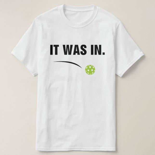 Det var i - Lusnyt Pickleball Player T Shirt (Design framsida)