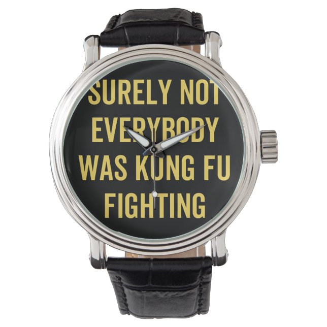 Det var inte alla som kämpade mot Kung fu Armbandsur (Framsida)